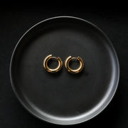 Classic Chunky Hoops - Gold