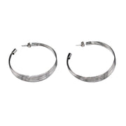 Intuition Hoop Earrings- Silver