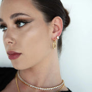 Midas Crystal Hoop Earrings