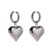 Silver Heart Earrings