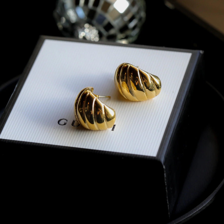 XL Croissant Hoops