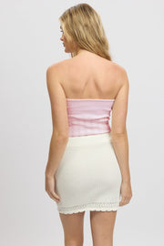 Pink Bandeau Top