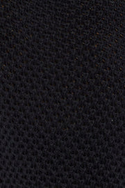 Black Knit Top Long Sleeve Crew Neck