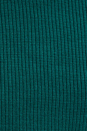 Green Knit Jumper Turtle Neck Crop