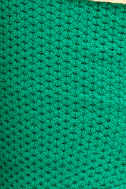 Green Knit Crop Top